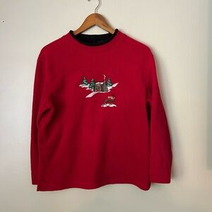 Vintage winter cabin Crewneck